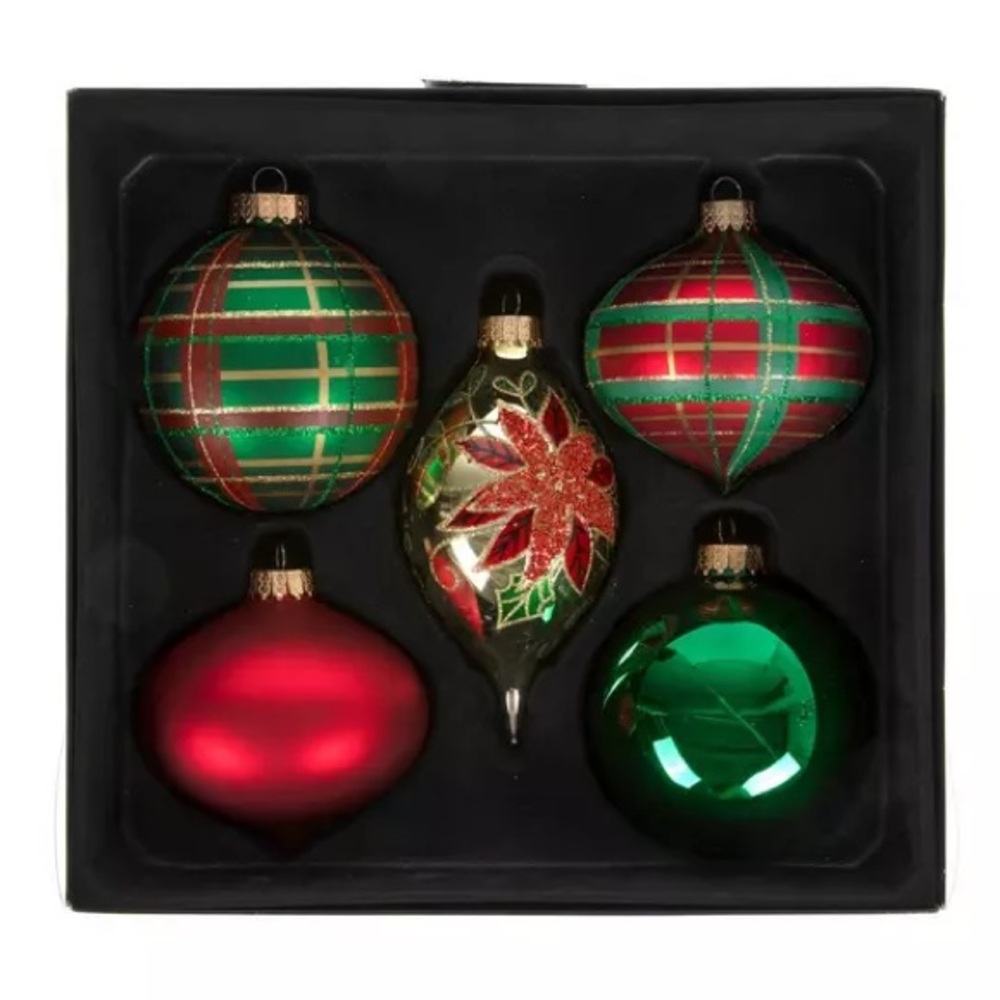SOLD - Festive Holiday Ornament Set